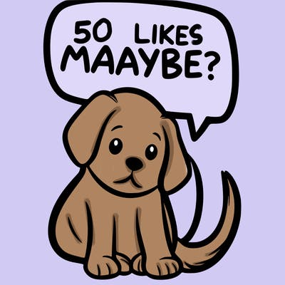 a puppy that says 5 like maybe
