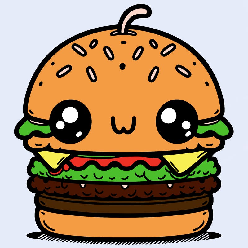 burger cute