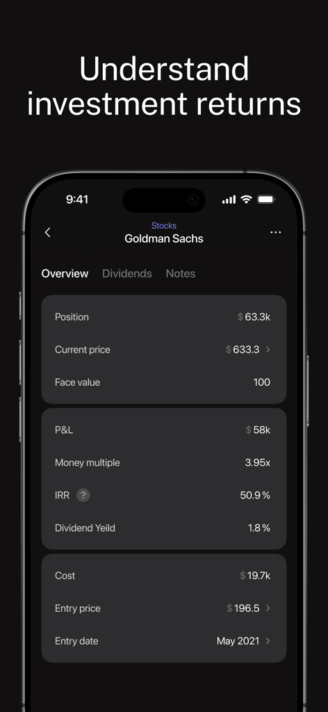 8FIGURES AI Investment Advisor - Portfolio dashboard displaying investment returns and professional financial metrics.