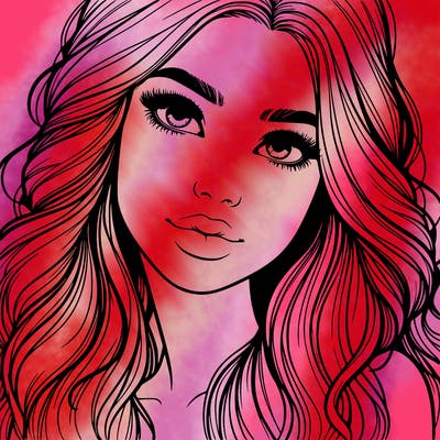 beautiful realistic girl