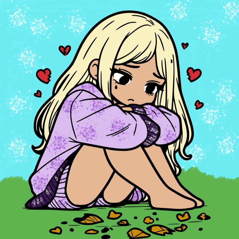 a girl after a breakup