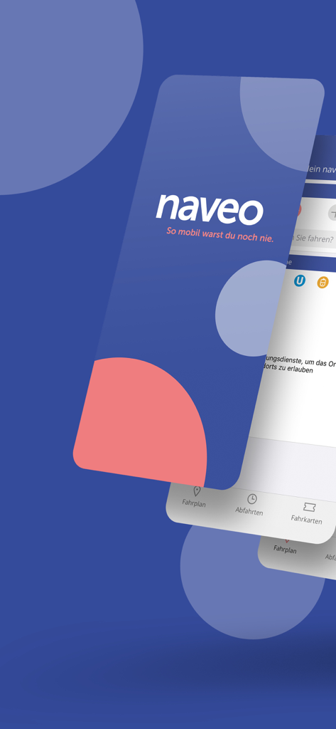 AVV connect - Welcome screen of the naveo mobile app for public transportation in the Aachen region.