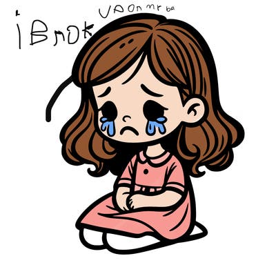 sad girl crying