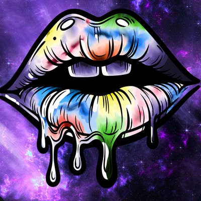 lips that look realistic and drip