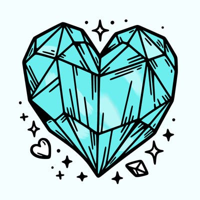 crystal heart