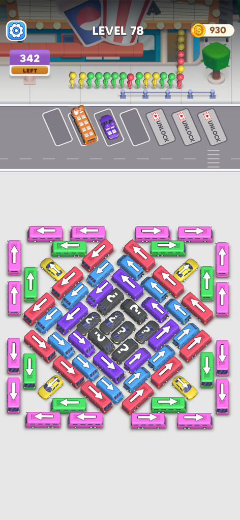 Bus Crazy: Jam Escape - Bus Crazy Jam Escape level 78 parking puzzle gameplay