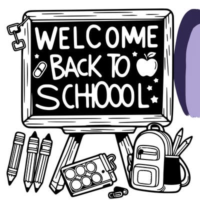 welcome back to school sign