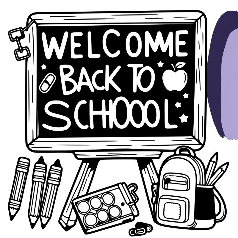 welcome back to school sign