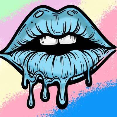 lips that look realistic and drip