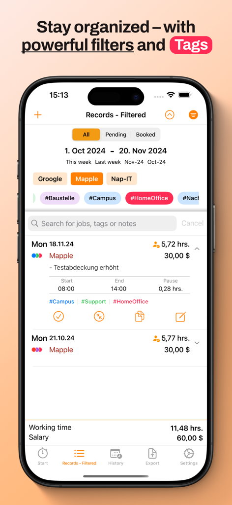 myWork - Time tracking - Business App | MWM