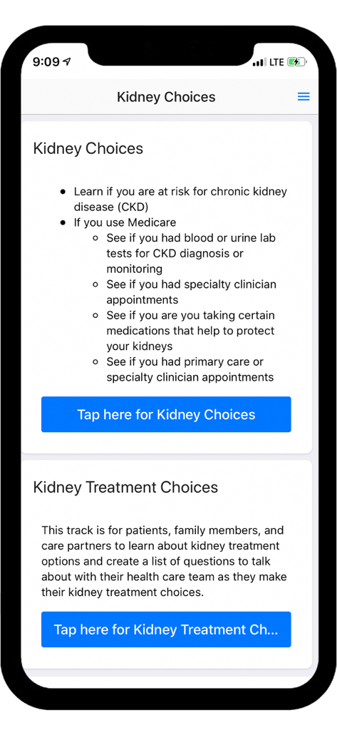 Kidney Choices - Medical App | MWM