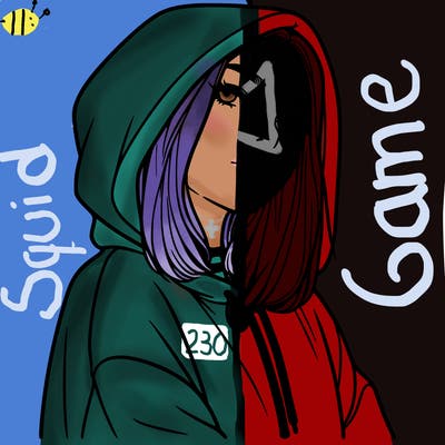 a realistic girl in a hoodie