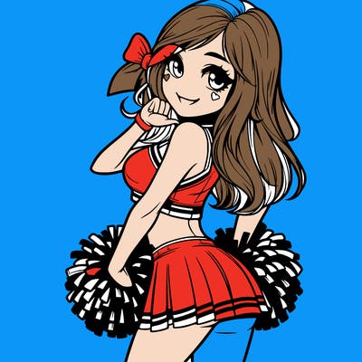 realistic cheerleader