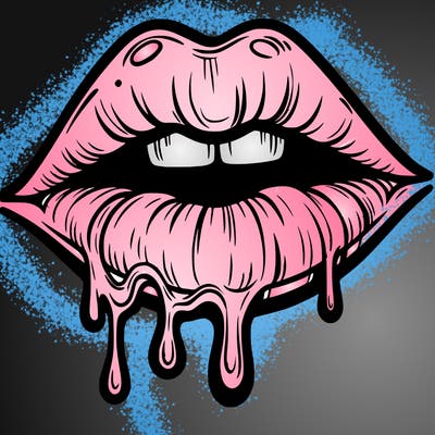lips that look realistic and drip