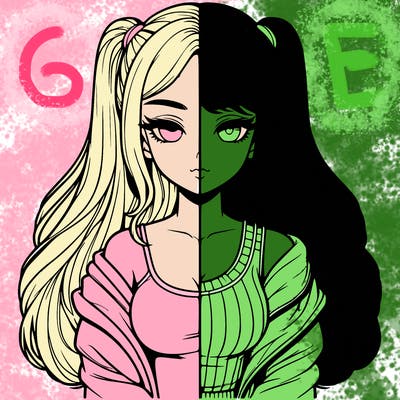 realistic girl split