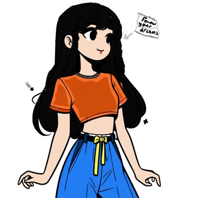 girl in a cute crop top