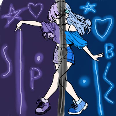 realistic girl danceing