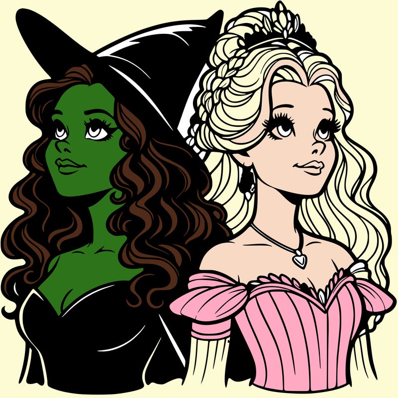 'elphaba and glinda (realistic)
