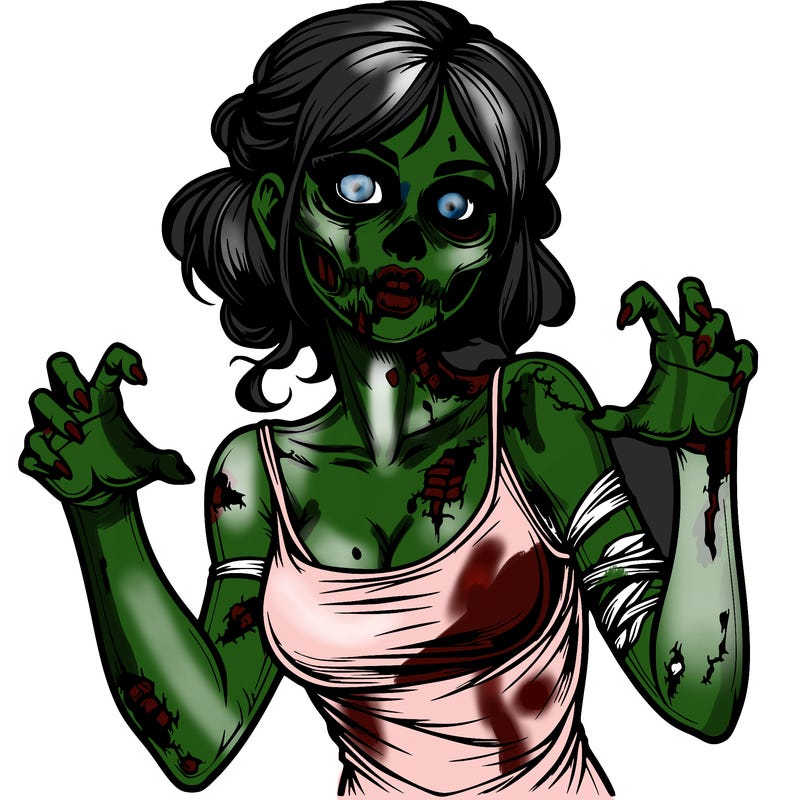 realistic zombie girl