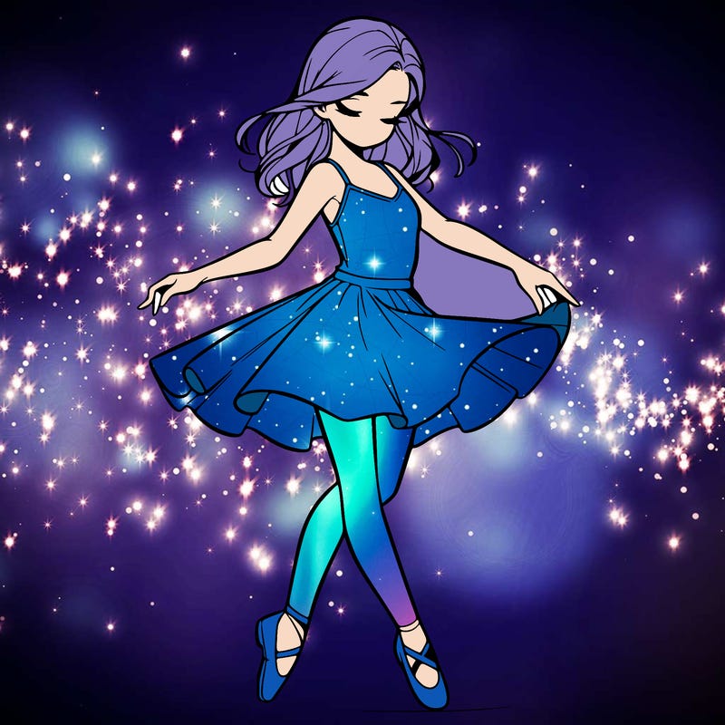 a realistic girl doing dance