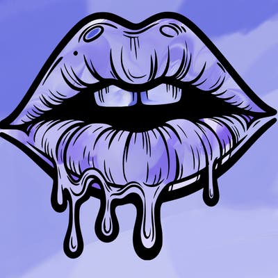 lips that look realistic and drip