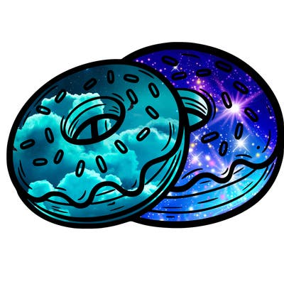 a piece of food doughnuts