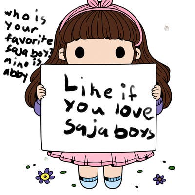 a girl holding a blank pices paper