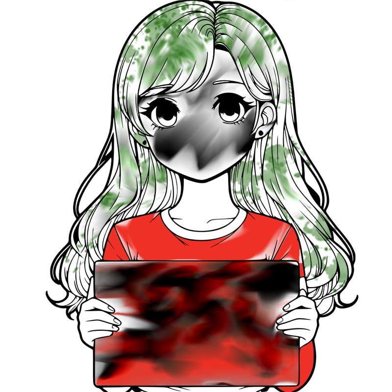 realistic girl holding a sign