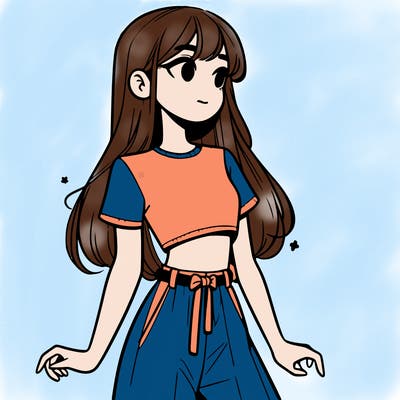 girl in a cute crop top