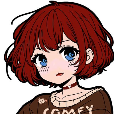 cool anime girl with short hair