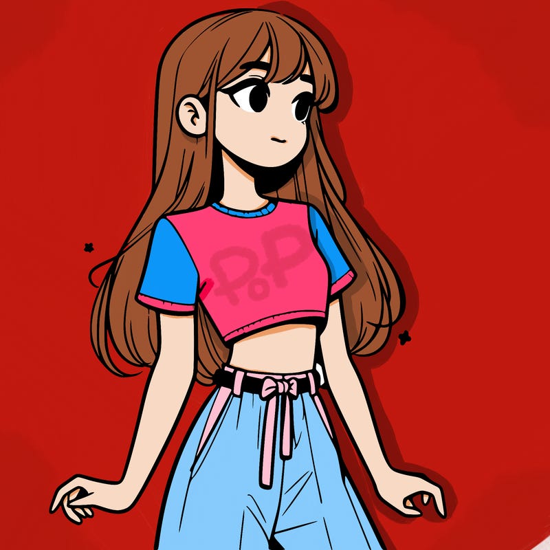 girl in a cute crop top