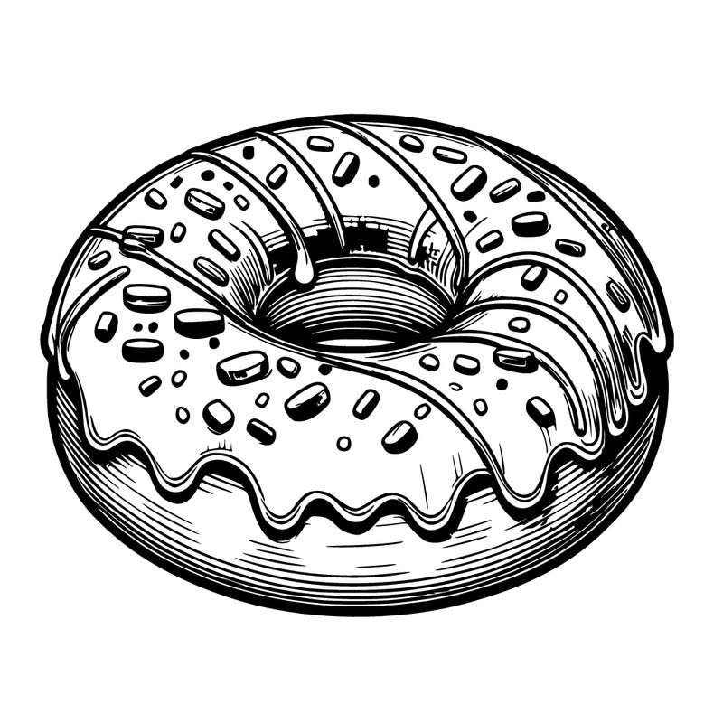 realistic donut
