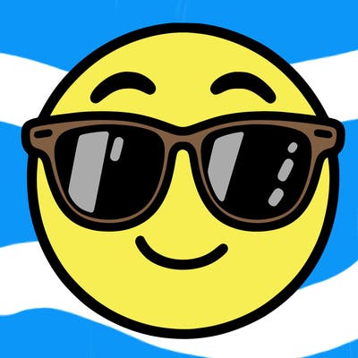 emoji with sunglasses