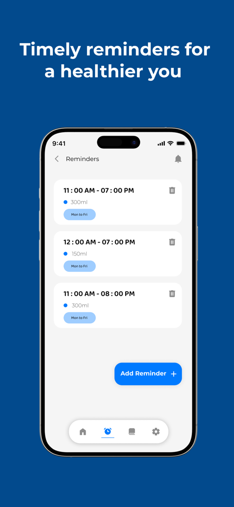 Water Intake : Water Tracker - Health & Fitness App | MWM