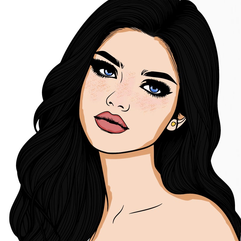 realistic girl model beautiful