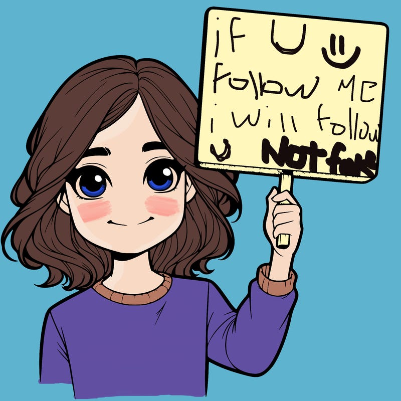 realistic girl holding up a sign