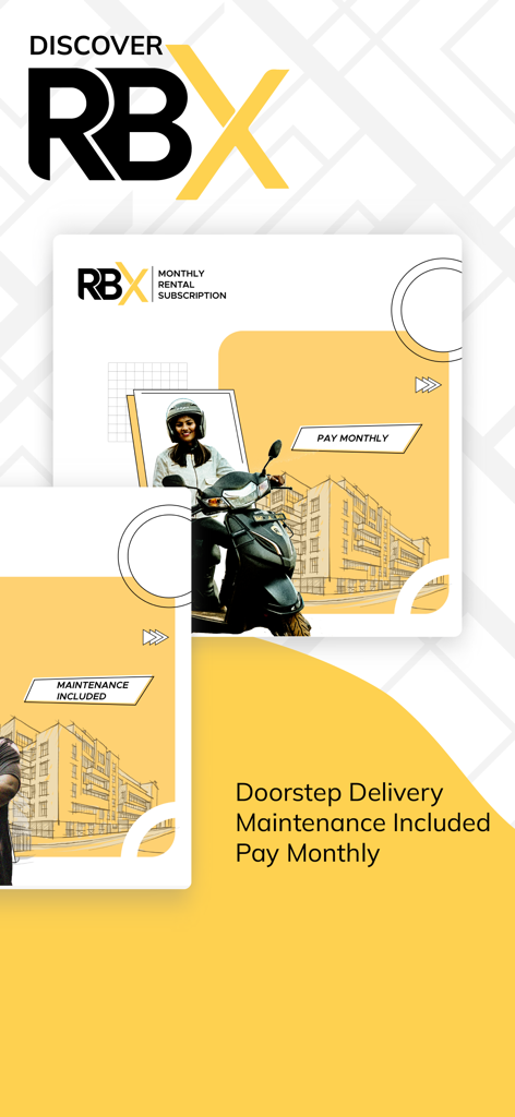 Royal Brothers - Bike Rentals - Dettagli dell'abbonamento mensile per il noleggio di moto Royal Brothers RBX inclusa consegna a domicilio e manutenzione