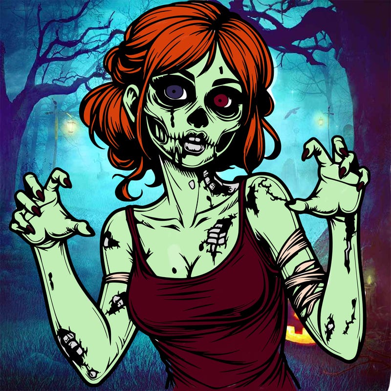 realistic zombie girl