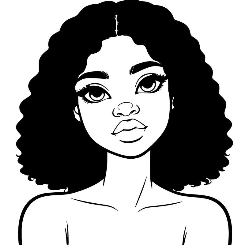 realistic black girl