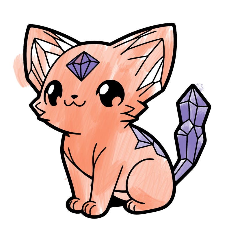 crystal kitten
