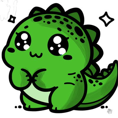 kawaii dino
