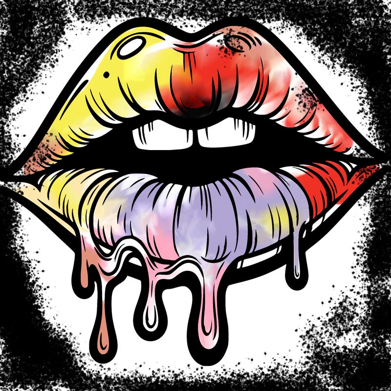 lips that look realistic and drip