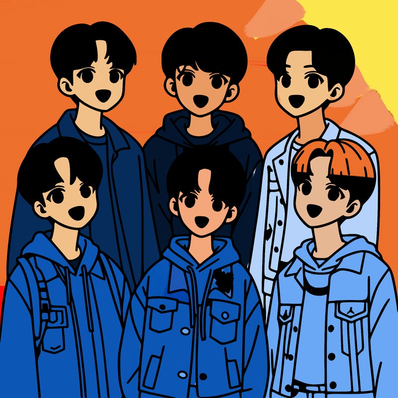 a k-pop boy band