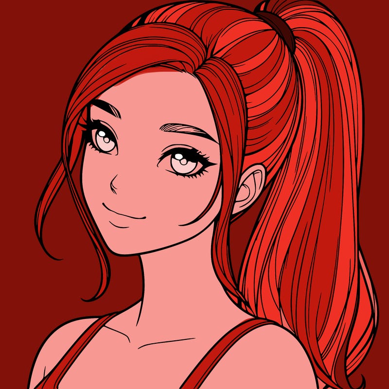 a super realistic women with a ponytail