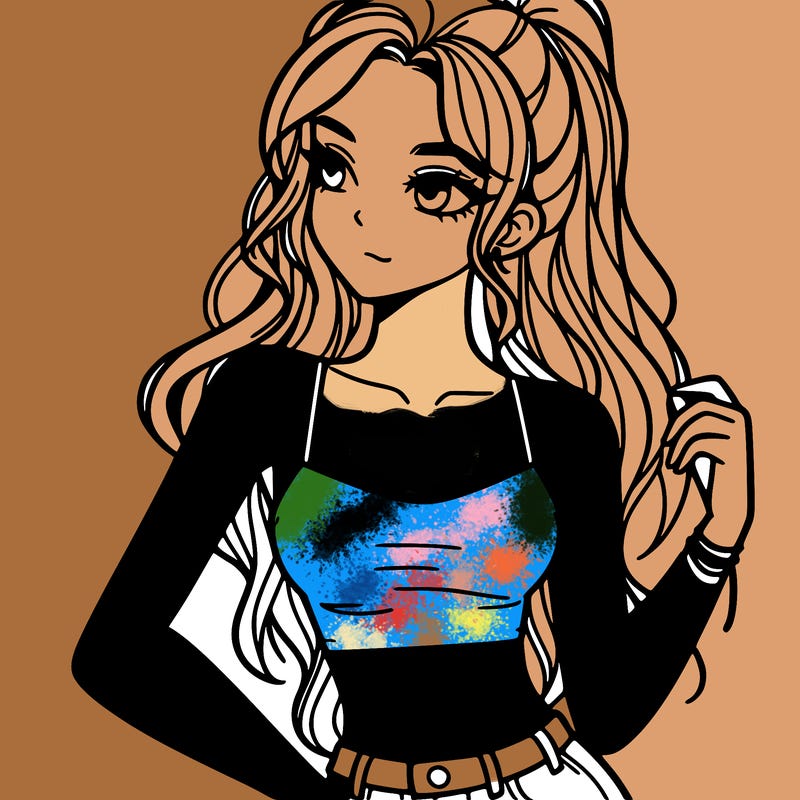 girl in crop top