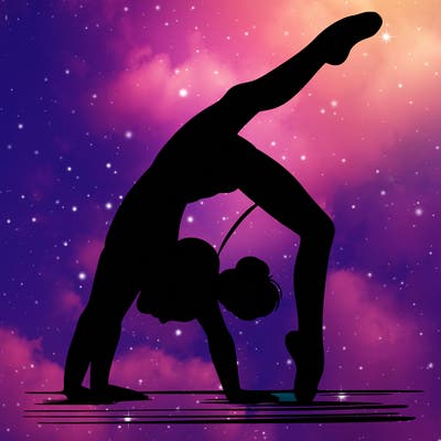 girl doing gymnastics