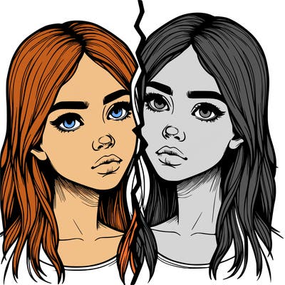 realistic girl split