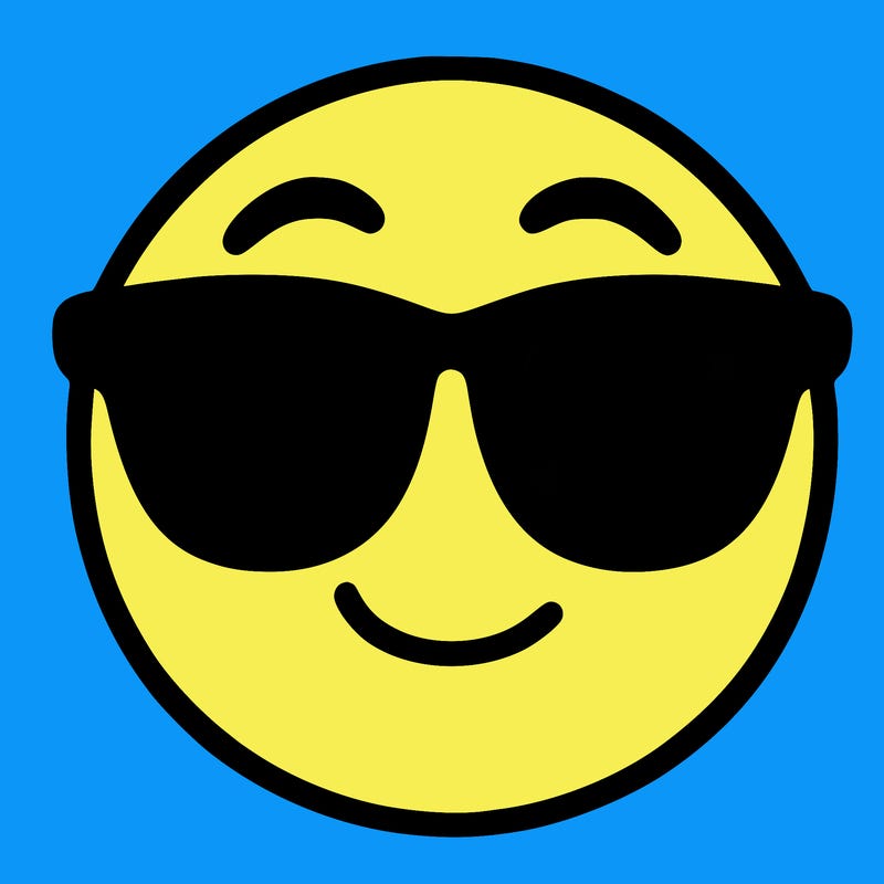 emoji with sunglasses