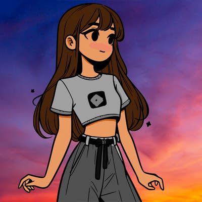 girl in a cute crop top