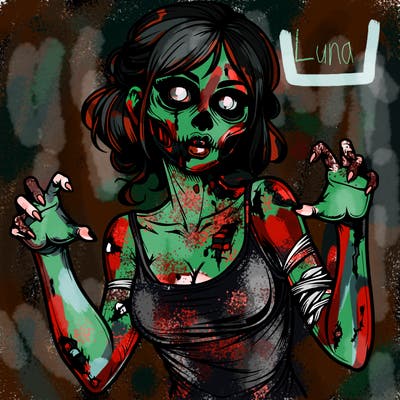 realistic zombie girl